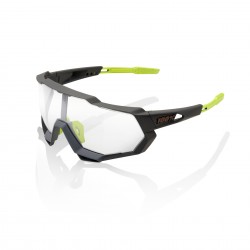 100% Speedtrap Sunglasses - Soft Tact Cool Grey/Photochromic Lens
