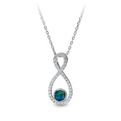 Wellington Jeweller - Infinity Triplet Opal Necklace